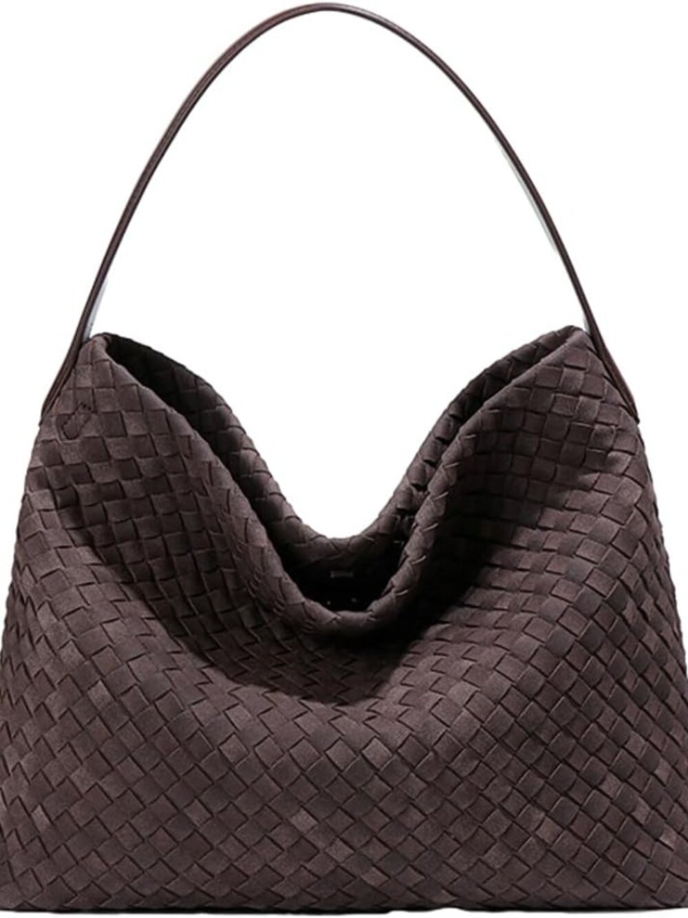 Woven Bags Women Slouchy Woven Suede Tote Bag Trendy Suede Hobo Purse Vintage Sa